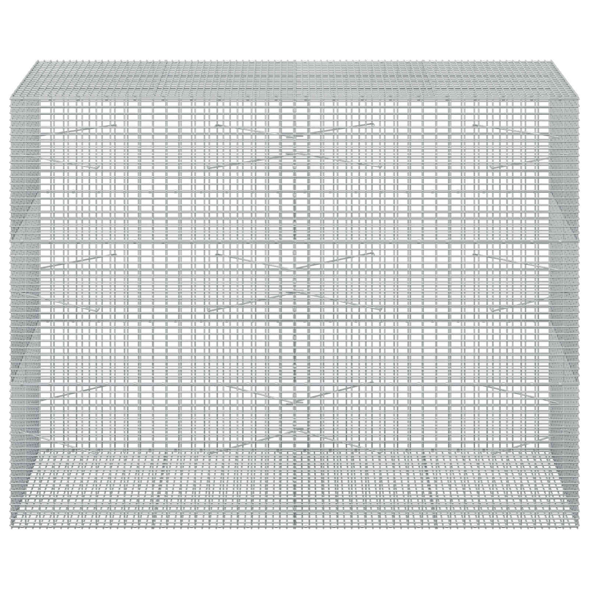 vidaXL Gabion with 3.5 mm Wire and 5x2.5 cm Mesh 200x100x150 cm 3