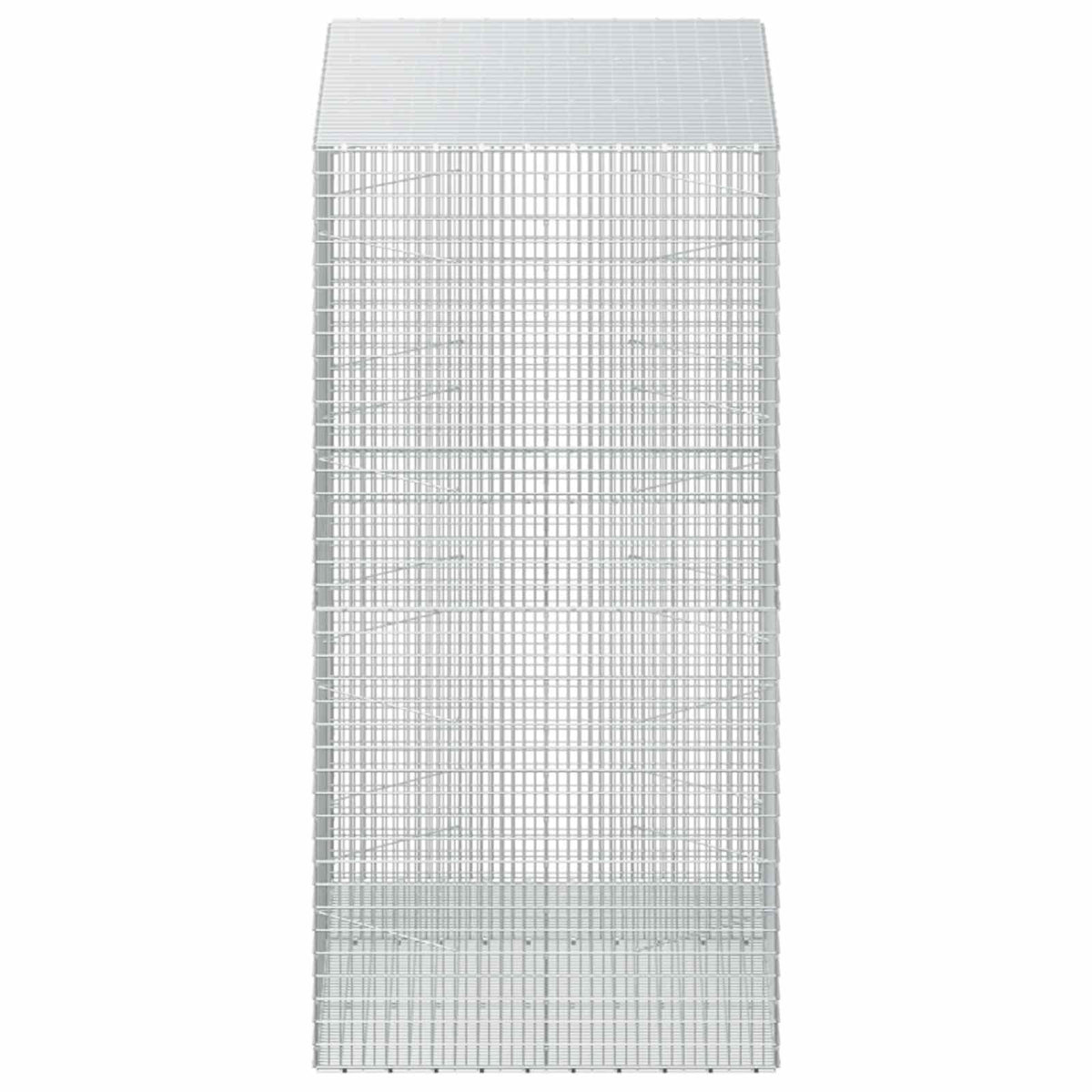 vidaXL Gabion with 3.5 mm Wire and 5x2.5 cm Mesh 150x100x200 cm 4