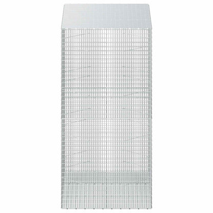 vidaXL Gabion with 3.5 mm Wire and 5x2.5 cm Mesh 150x100x200 cm 4