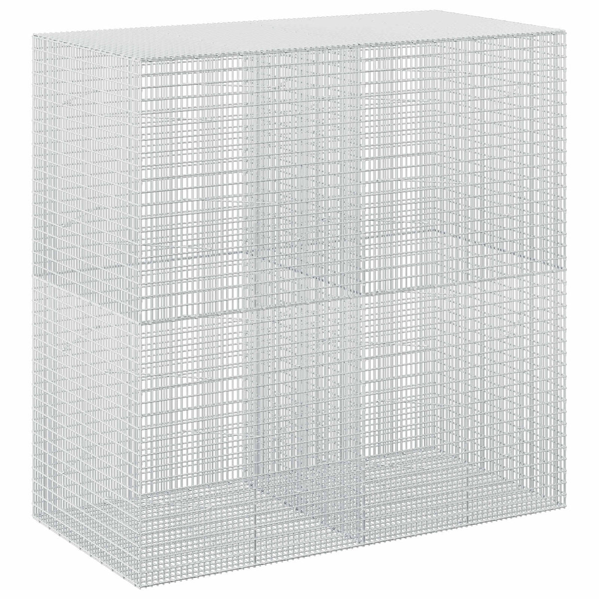 vidaXL Gabion with 3.5 mm Wire and 5x2.5 cm Mesh 200x100x200 cm 2