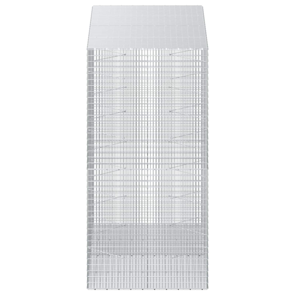 vidaXL Gabion with 3.5 mm Wire and 5x2.5 cm Mesh 200x100x200 cm 4