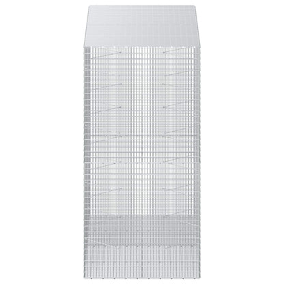 vidaXL Gabion with 3.5 mm Wire and 5x2.5 cm Mesh 200x100x200 cm 4