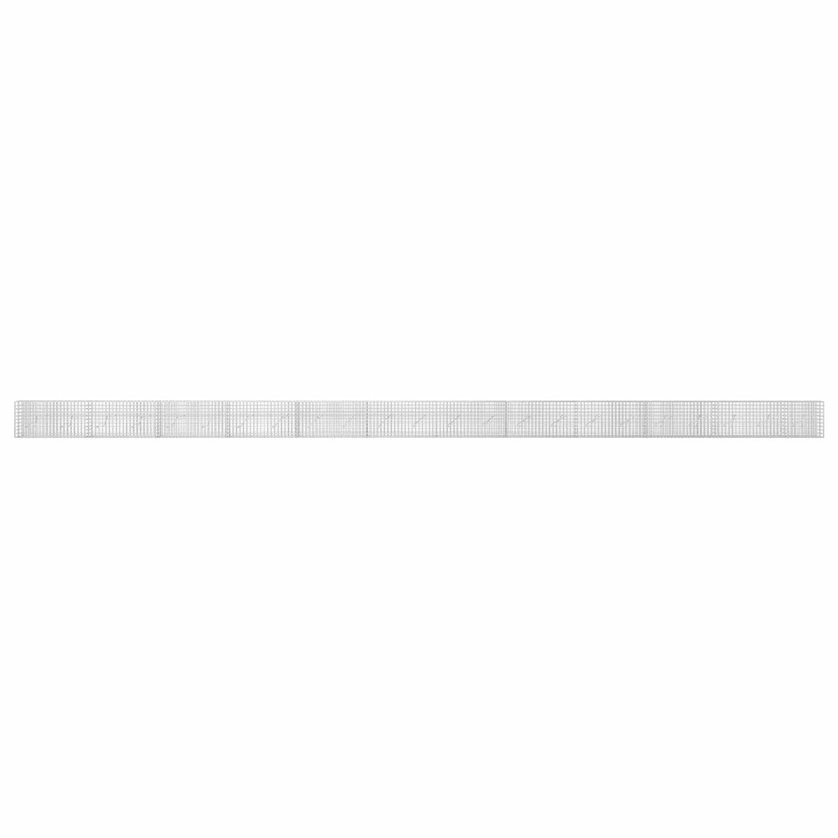 vidaXL Gabion with 3.5 mm Wire and 5x5 cm Mesh 1150x10x50 cm 3