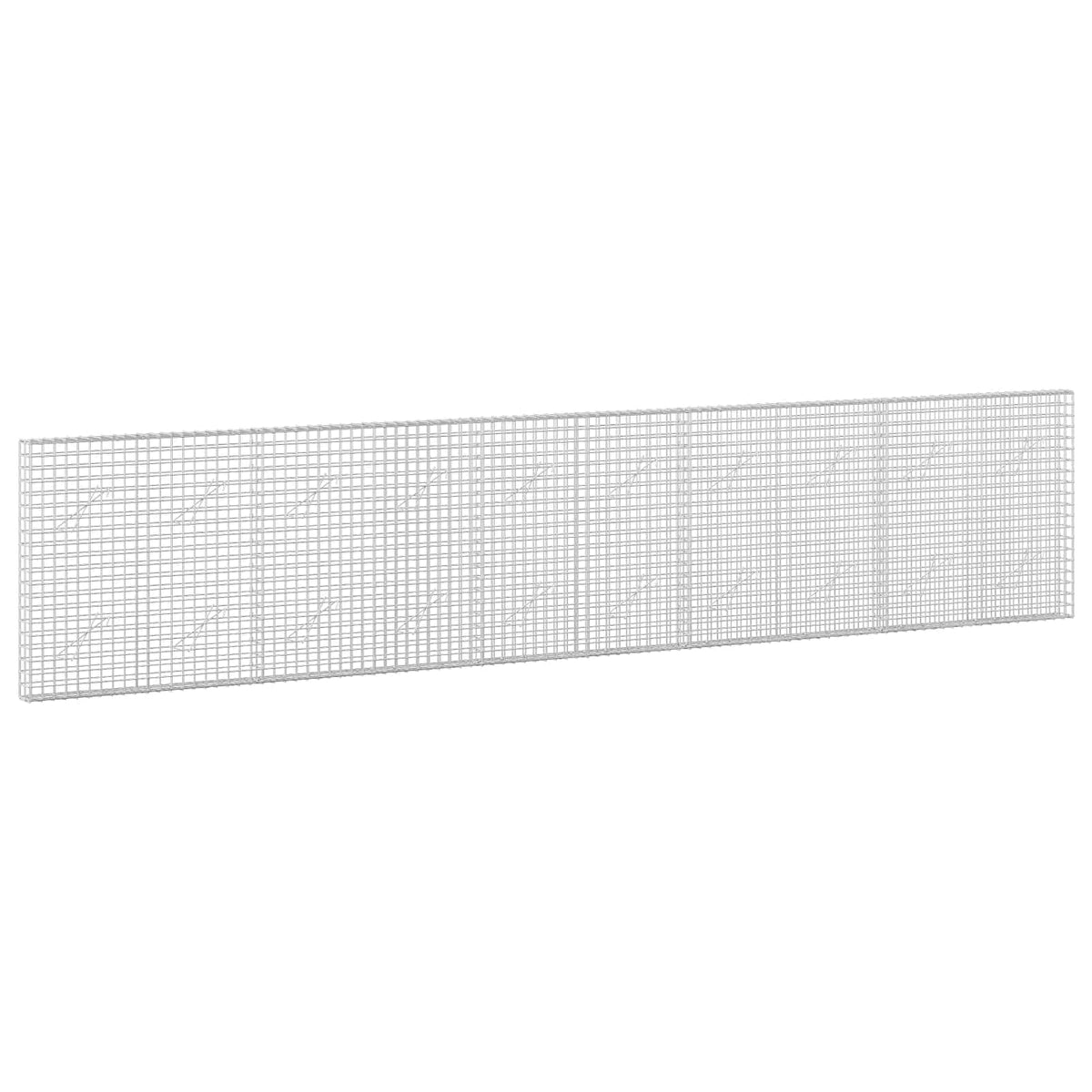 vidaXL Gabion with 3.5 mm Wire and 5x5 cm Mesh 500x10x100 cm 2