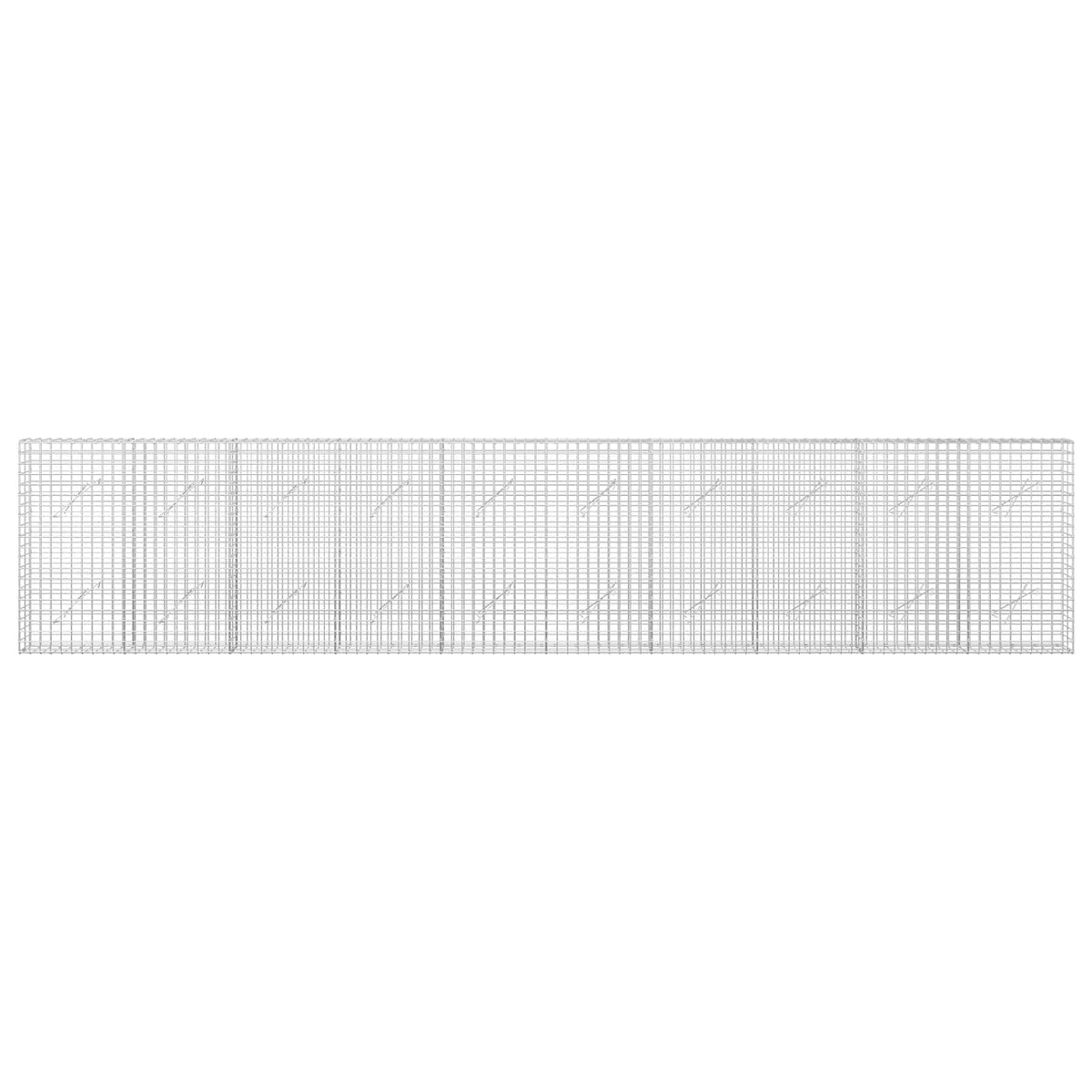 vidaXL Gabion with 3.5 mm Wire and 5x5 cm Mesh 500x10x100 cm 3