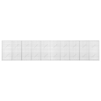 vidaXL Gabion with 3.5 mm Wire and 5x5 cm Mesh 500x10x100 cm 3