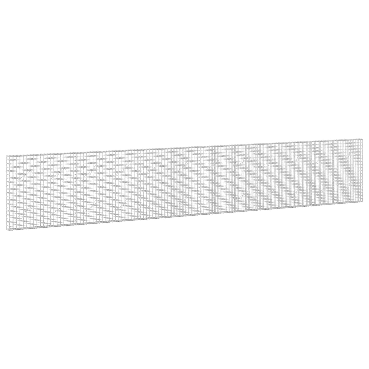 vidaXL Gabion with 3.5 mm Wire and 5x5 cm Mesh 600x10x100 cm 2