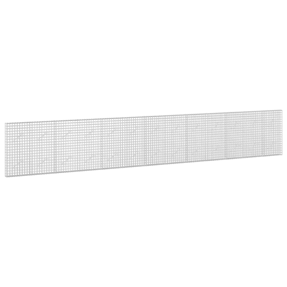vidaXL Gabion with 3.5 mm Wire and 5x5 cm Mesh 650x10x100 cm 2