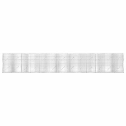vidaXL Gabion with 3.5 mm Wire and 5x5 cm Mesh 650x10x100 cm 3