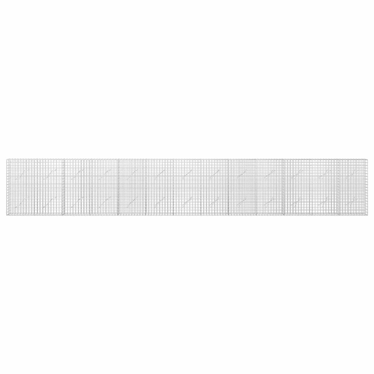 Gabion with 3.5 mm Wire and 5x5 cm Mesh 50x10x100 cm Height 100 cm Thickness 10 cm 50–1000 cm 650 cm