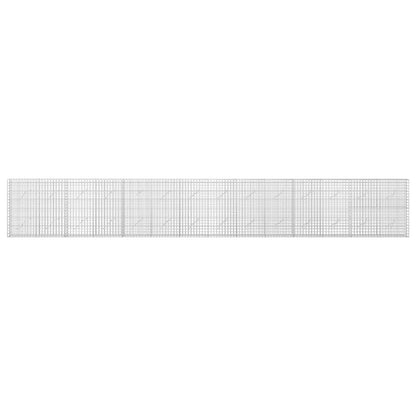vidaXL Gabion with 3.5 mm Wire and 5x5 cm Mesh 700x10x100 cm 3