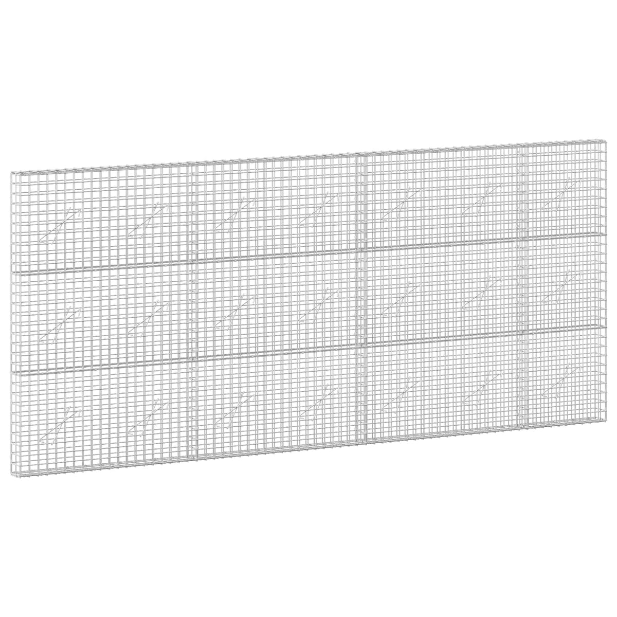 vidaXL Gabion with 3.5 mm Wire and 5x5 cm Mesh 350x10x150 cm 2