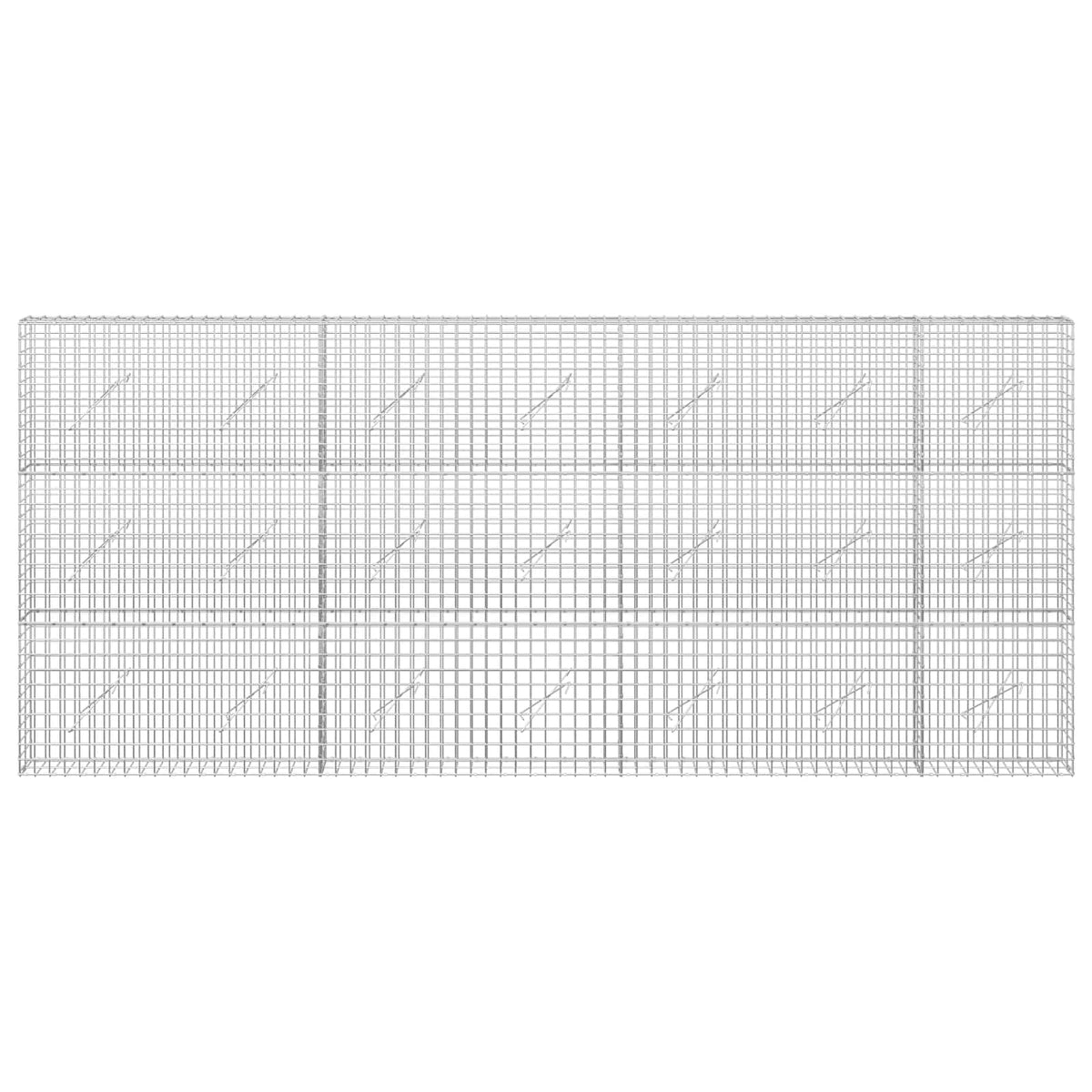 vidaXL Gabion with 3.5 mm Wire and 5x5 cm Mesh 350x10x150 cm 3