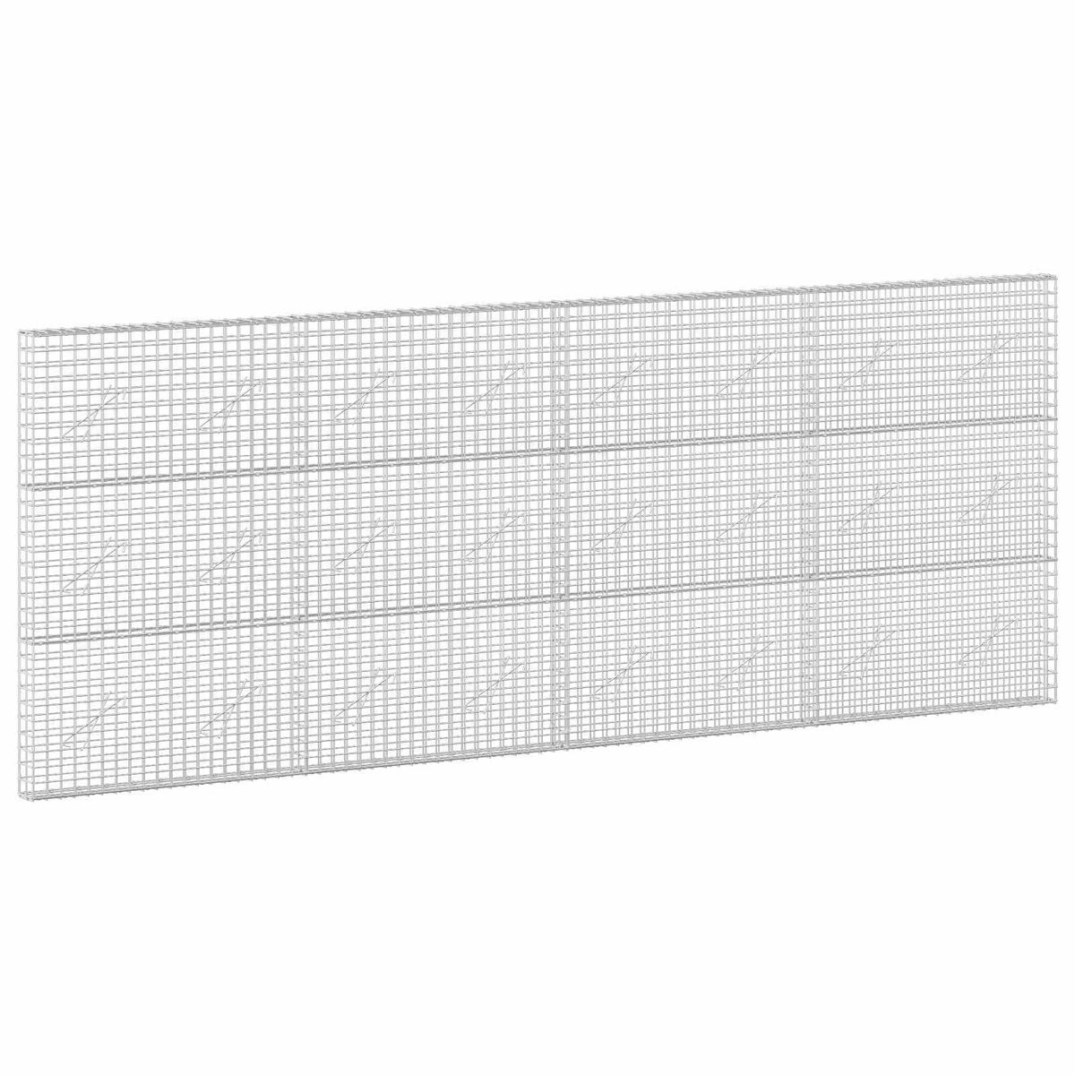 vidaXL Gabion with 3.5 mm Wire and 5x5 cm Mesh 400x10x150 cm 2
