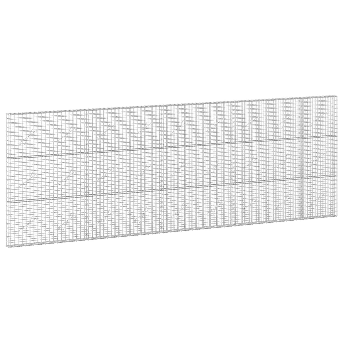 vidaXL Gabion with 3.5 mm Wire and 5x5 cm Mesh 450x10x150 cm 2