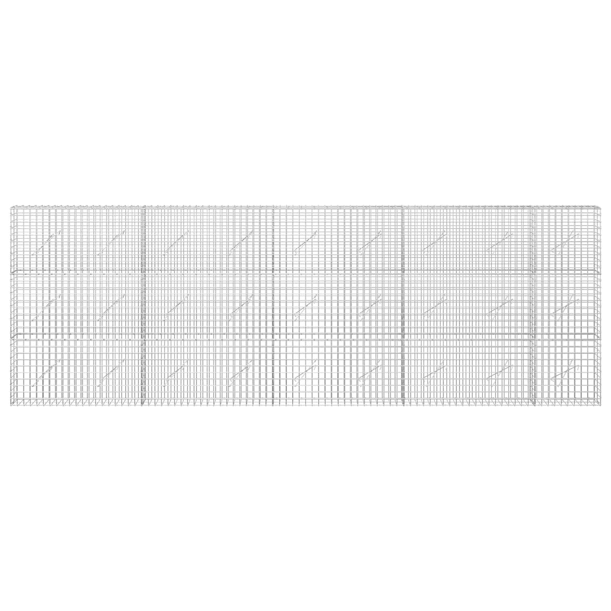 vidaXL Gabion with 3.5 mm Wire and 5x5 cm Mesh 450x10x150 cm 3