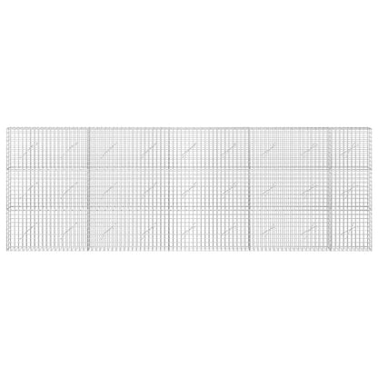 vidaXL Gabion with 3.5 mm Wire and 5x5 cm Mesh 450x10x150 cm 3