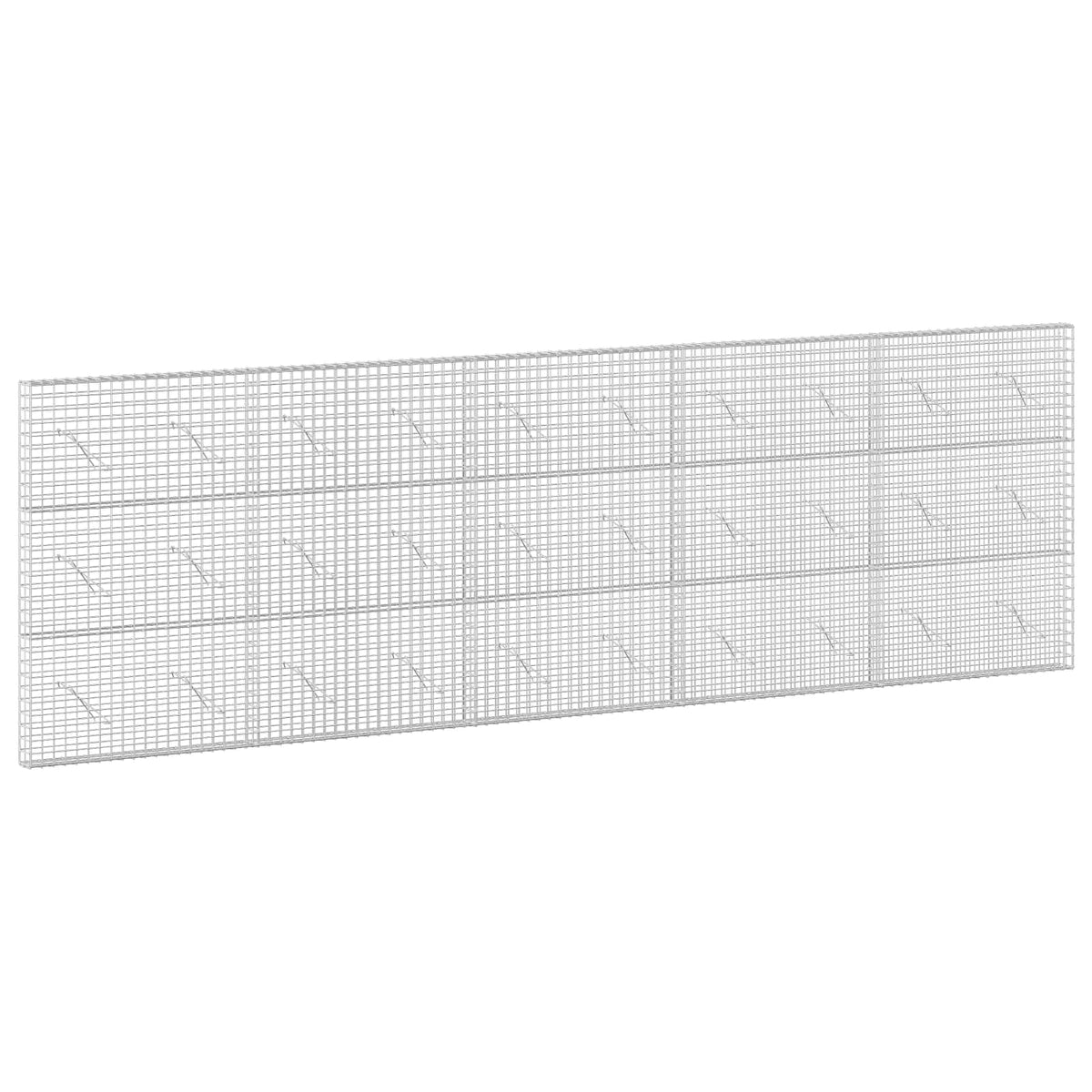 vidaXL Gabion with 3.5 mm Wire and 5x5 cm Mesh 500x10x150 cm 2