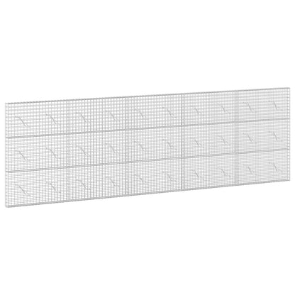 vidaXL Gabion with 3.5 mm Wire and 5x5 cm Mesh 500x10x150 cm 2