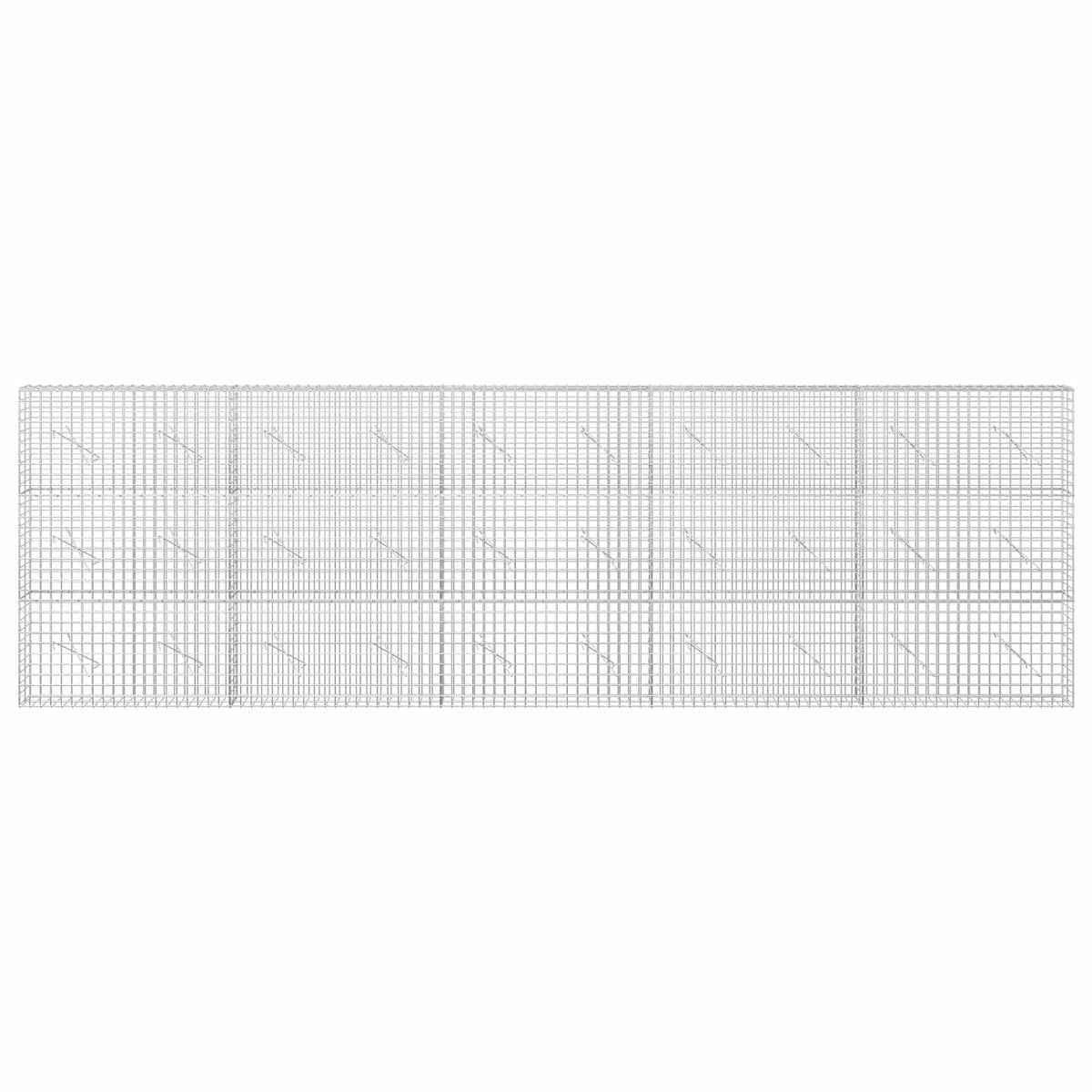 vidaXL Gabion with 3.5 mm Wire and 5x5 cm Mesh 500x10x150 cm 3