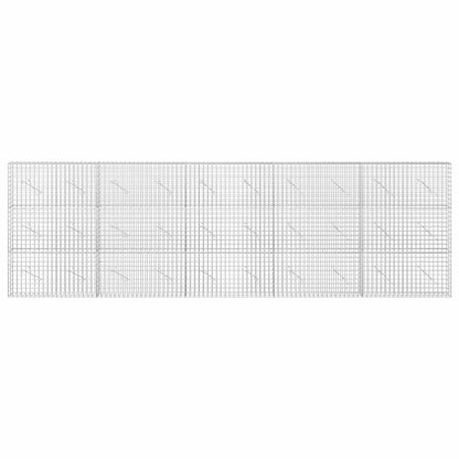 vidaXL Gabion with 3.5 mm Wire and 5x5 cm Mesh 500x10x150 cm 3