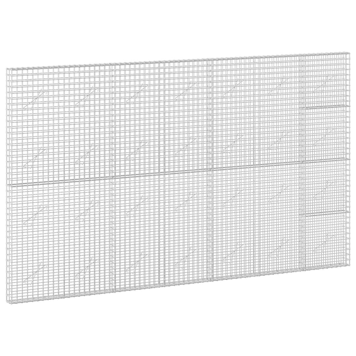 vidaXL Gabion with 3.5 mm Wire and 5x5 cm Mesh 350x10x200 cm 2