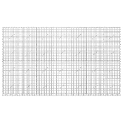 vidaXL Gabion with 3.5 mm Wire and 5x5 cm Mesh 350x10x200 cm 3