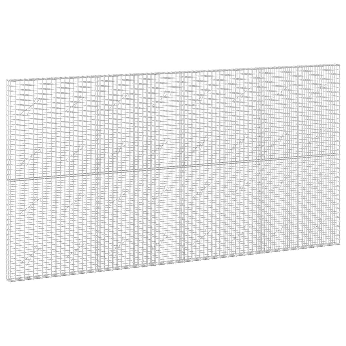 vidaXL Gabion with 3.5 mm Wire and 5x5 cm Mesh 400x10x200 cm 2