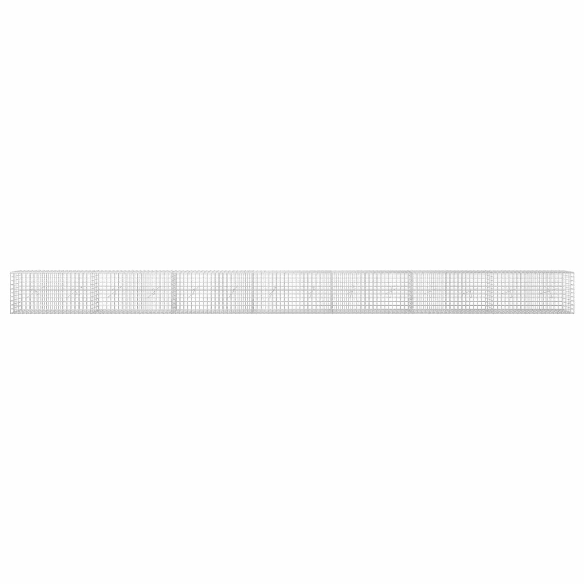 vidaXL Gabion with 3.5 mm Wire and 5x5 cm Mesh 700x20x50 cm 3