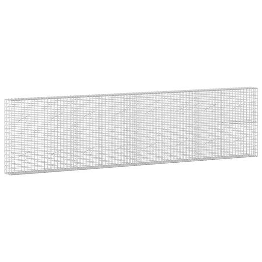 vidaXL Gabion with 3.5 mm Wire and 5x5 cm Mesh 400x20x100 cm 2