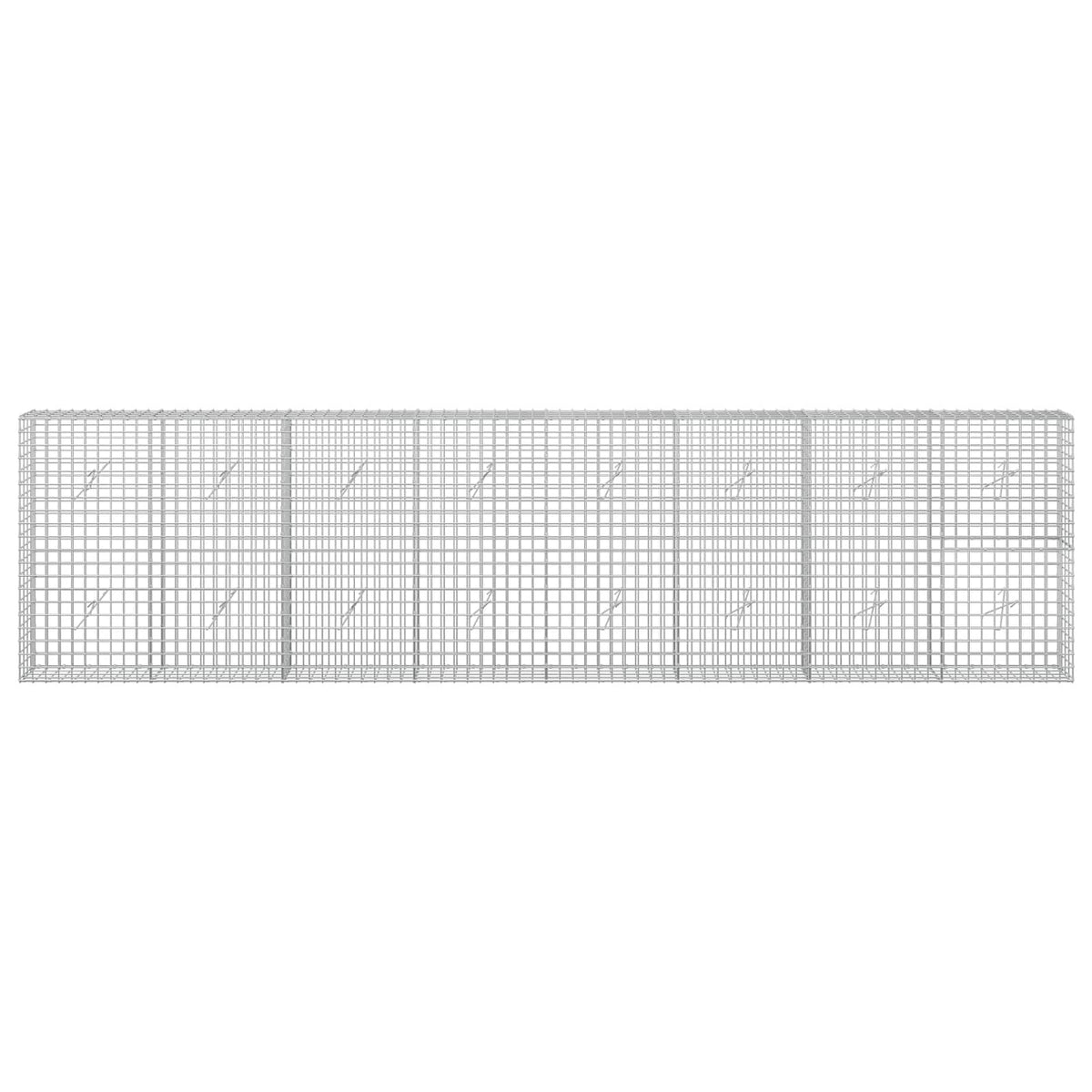 Gabion with 3.5 mm Wire and 5x5 cm Mesh 50x20x100 cm Height 100 cm Thickness 20 cm 50–1000 cm 400 cm
