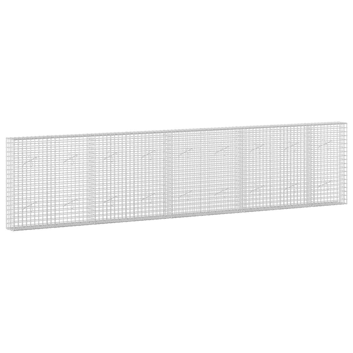 vidaXL Gabion with 3.5 mm Wire and 5x5 cm Mesh 450x20x100 cm 2