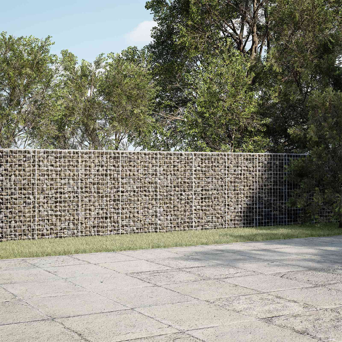 vidaXL Gabion with 3.5 mm Wire and 5x5 cm Mesh 500x20x100 cm 1