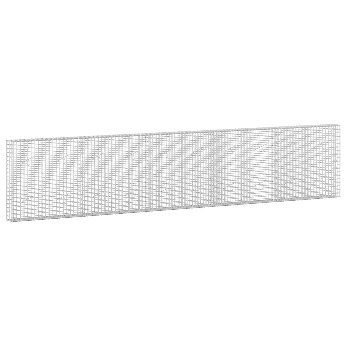 Gabion with 3.5 mm Wire and 5x5 cm Mesh 50x20x100 cm Height 100 cm Thickness 20 cm 50–1000 cm 500 cm