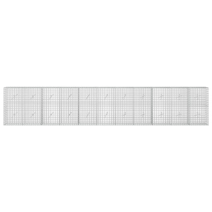 vidaXL Gabion with 3.5 mm Wire and 5x5 cm Mesh 550x20x100 cm 3