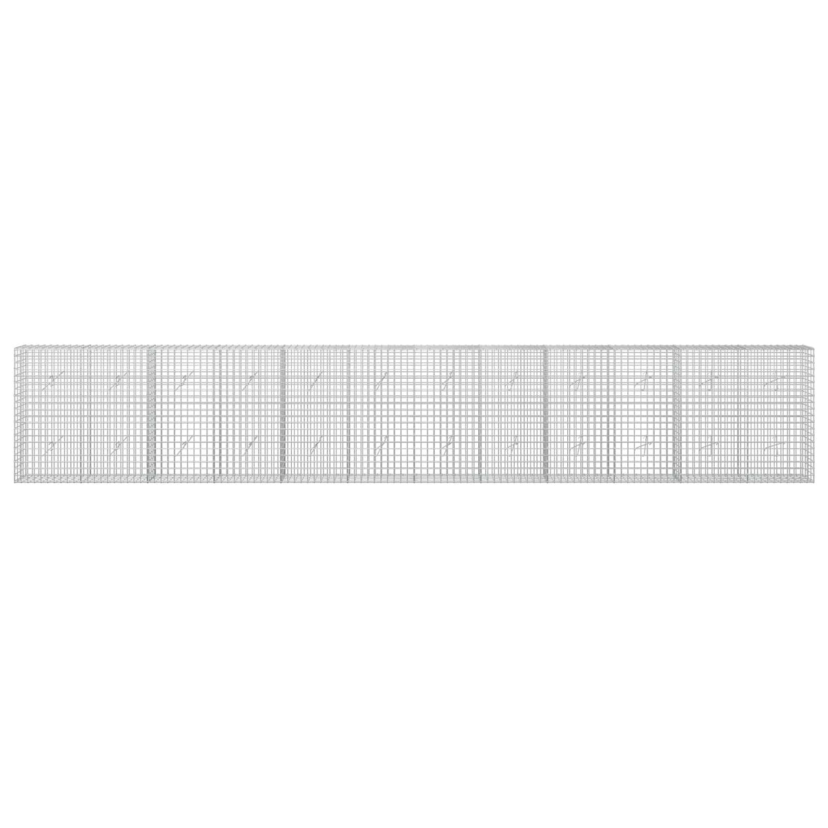 vidaXL Gabion with 3.5 mm Wire and 5x5 cm Mesh 600x20x100 cm 3