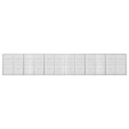 Gabion with 3.5 mm Wire and 5x5 cm Mesh 50x20x100 cm Height 100 cm Thickness 20 cm 50–1000 cm 600 cm