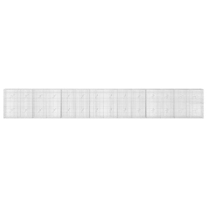vidaXL Gabion with 3.5 mm Wire and 5x5 cm Mesh 700x20x100 cm 3