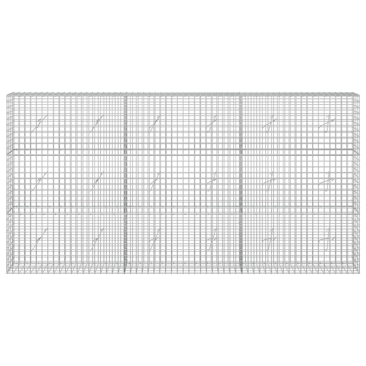 vidaXL Gabion with 3.5 mm Wire and 5x5 cm Mesh 300x20x150 cm 3