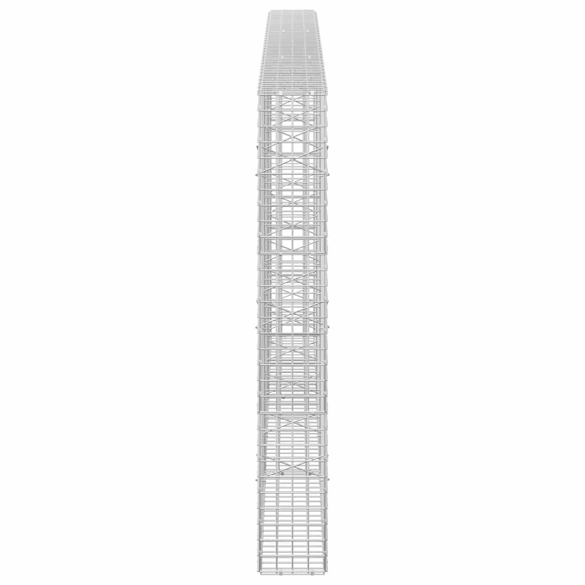 vidaXL Gabion with 3.5 mm Wire and 5x5 cm Mesh 300x20x150 cm 4