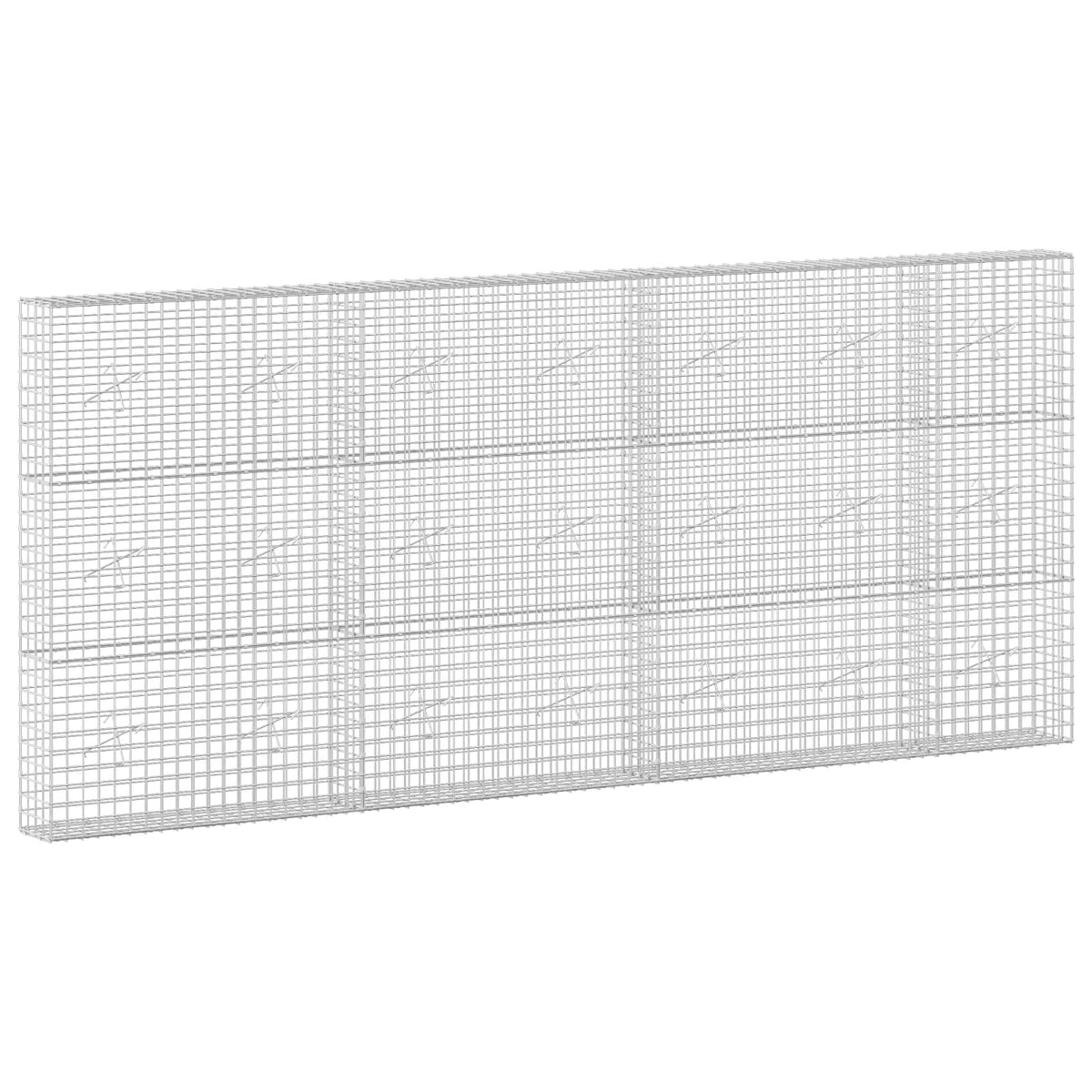 vidaXL Gabion with 3.5 mm Wire and 5x5 cm Mesh 350x20x150 cm 2