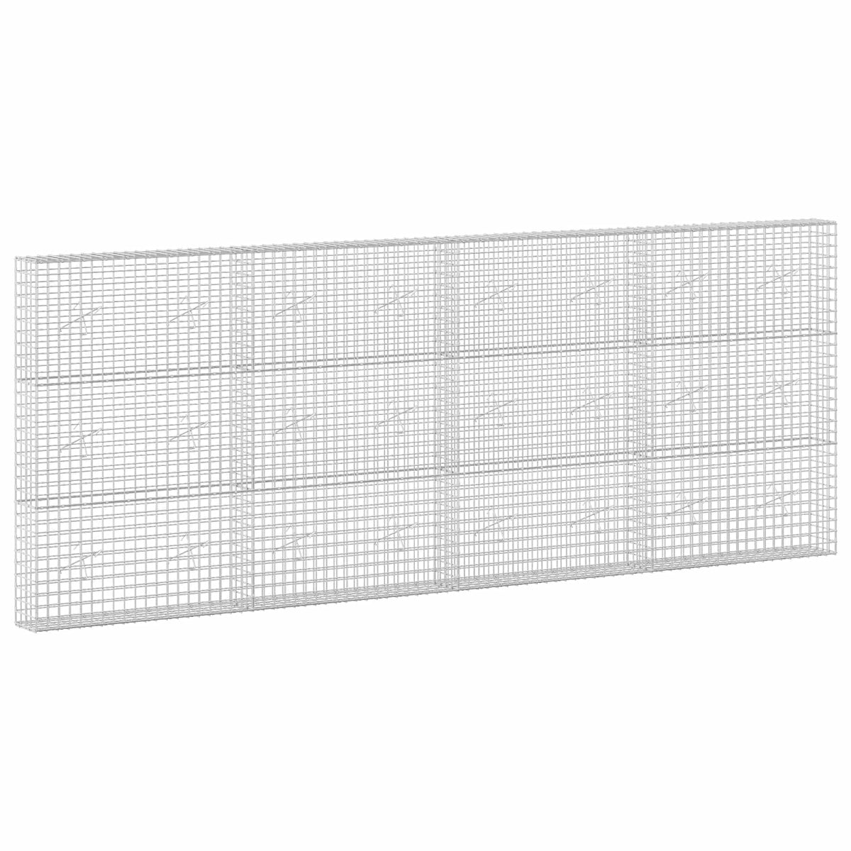 vidaXL Gabion with 3.5 mm Wire and 5x5 cm Mesh 400x20x150 cm 2