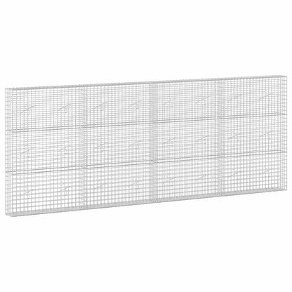 vidaXL Gabion with 3.5 mm Wire and 5x5 cm Mesh 400x20x150 cm 2