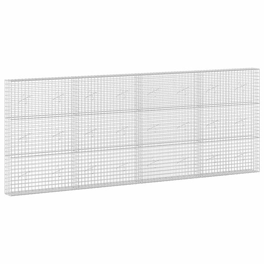 vidaXL Gabion with 3.5 mm Wire and 5x5 cm Mesh 400x20x150 cm 2