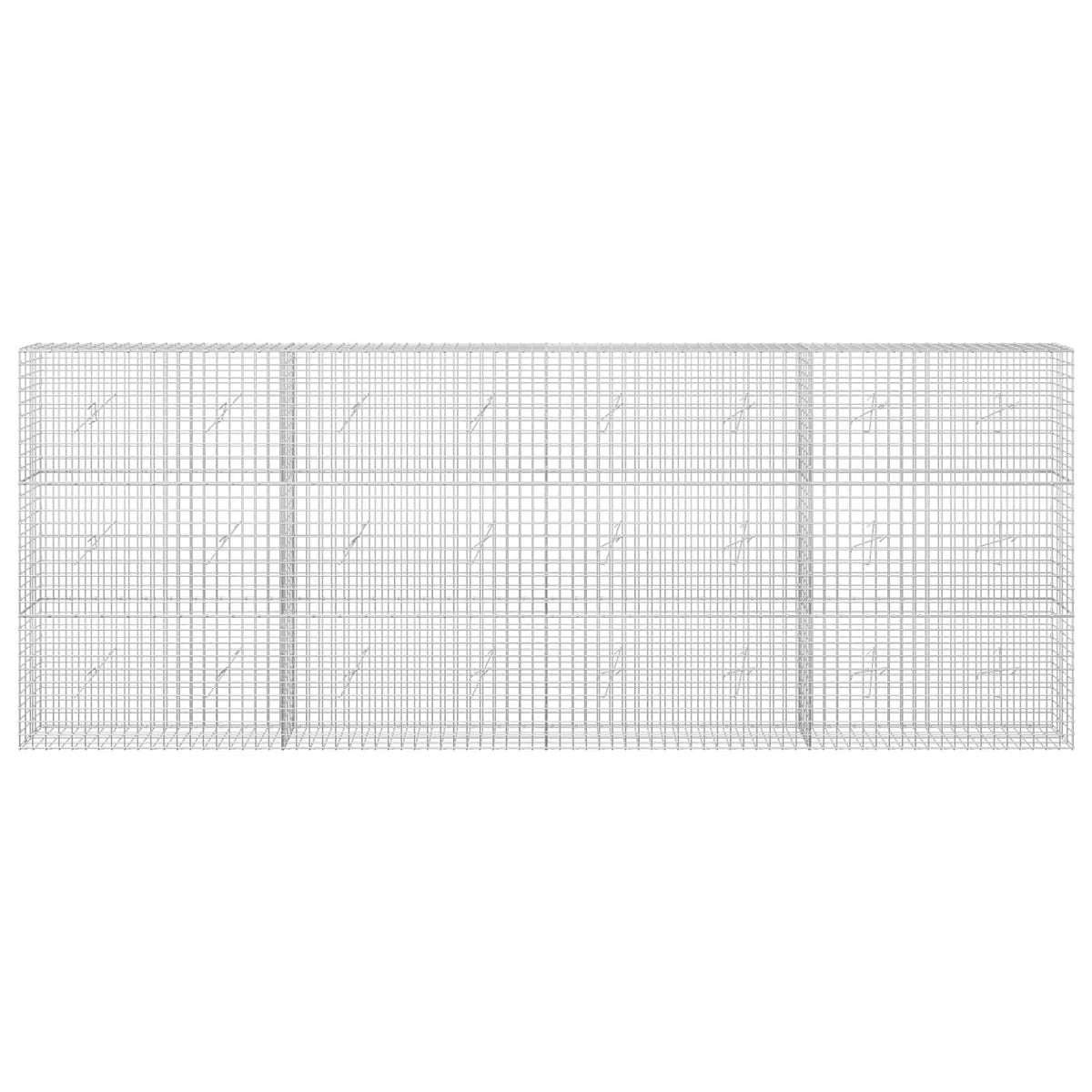 vidaXL Gabion with 3.5 mm Wire and 5x5 cm Mesh 400x20x150 cm 3