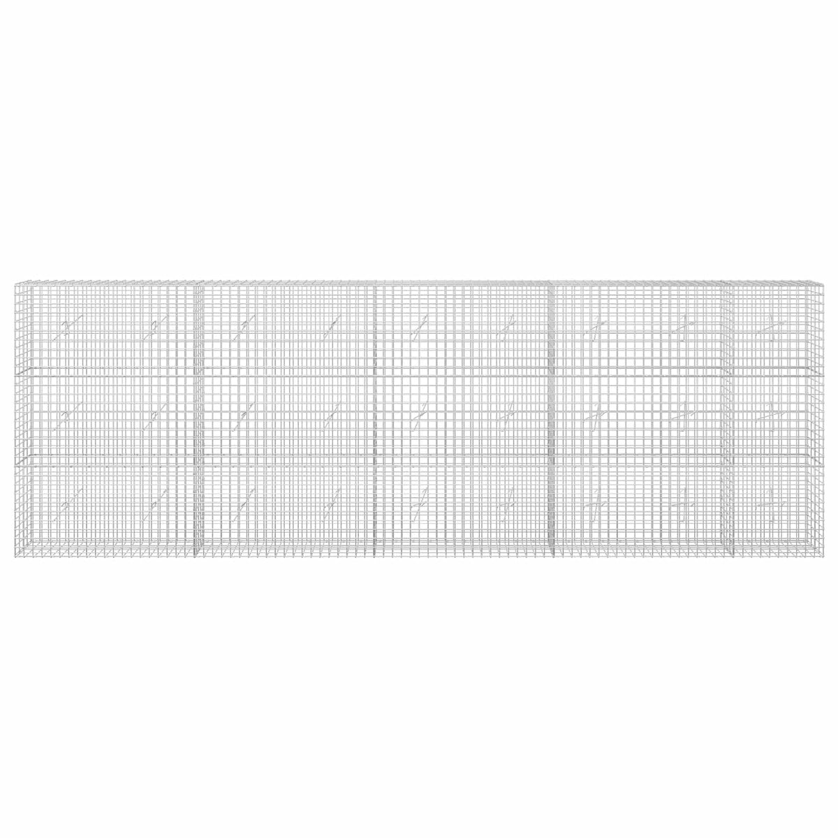 vidaXL Gabion with 3.5 mm Wire and 5x5 cm Mesh 450x20x150 cm 3