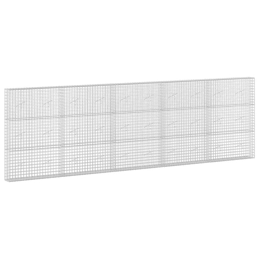vidaXL Gabion with 3.5 mm Wire and 5x5 cm Mesh 500x20x150 cm 2