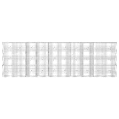 vidaXL Gabion with 3.5 mm Wire and 5x5 cm Mesh 500x20x150 cm 3