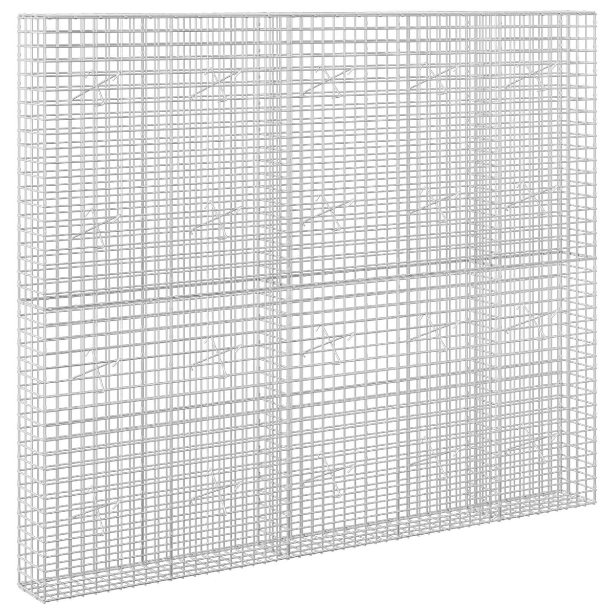 vidaXL Gabion with 3.5 mm Wire and 5x5 cm Mesh 250x20x200 cm 2