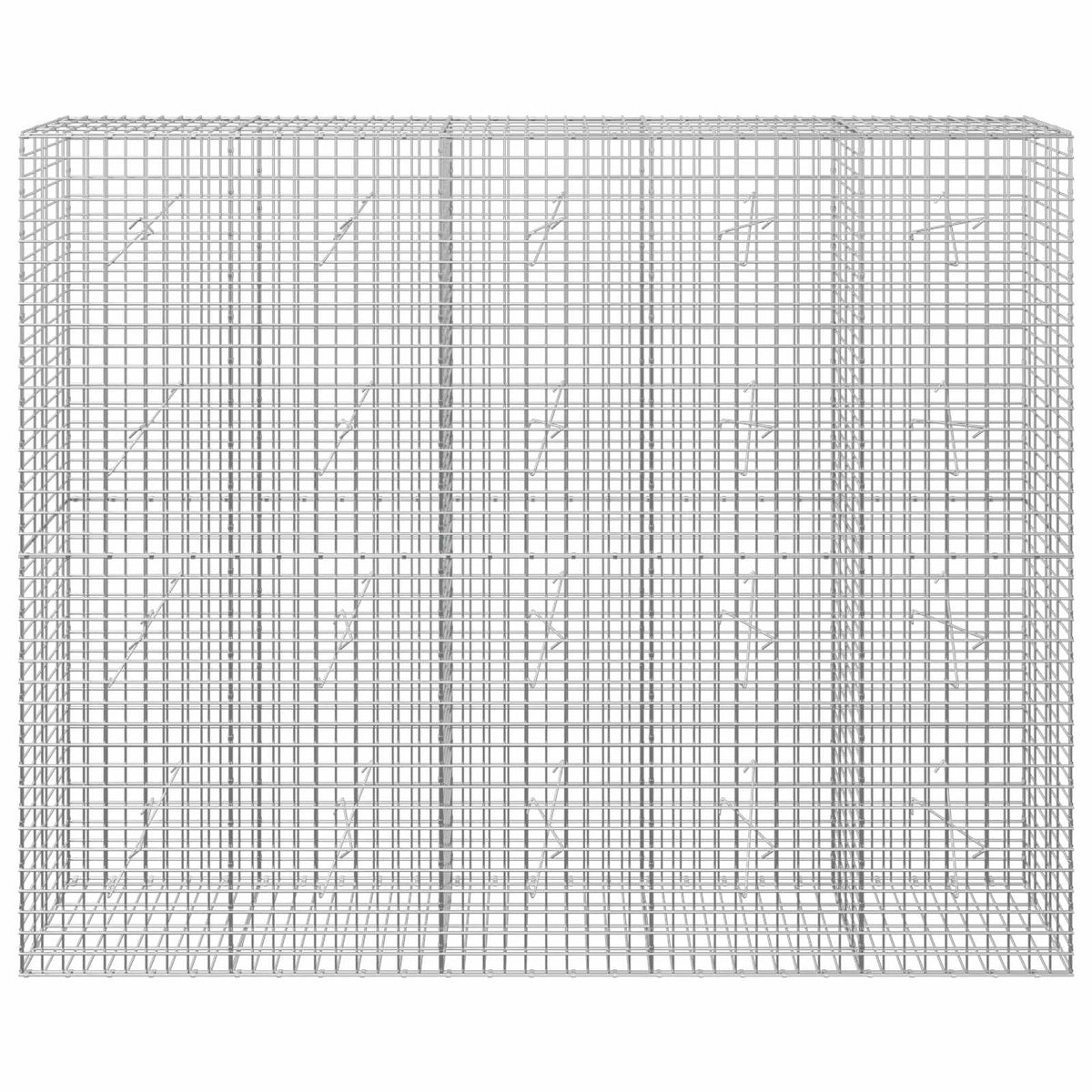 vidaXL Gabion with 3.5 mm Wire and 5x5 cm Mesh 250x20x200 cm 3